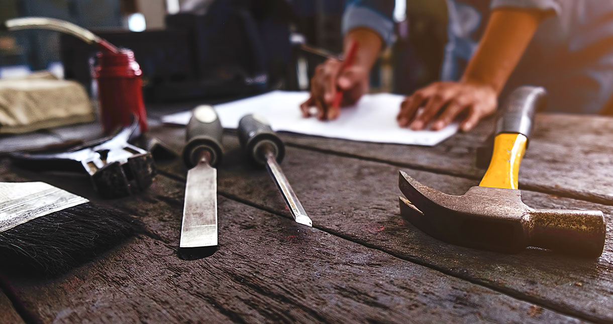 Man planning bouw Man planning bouw